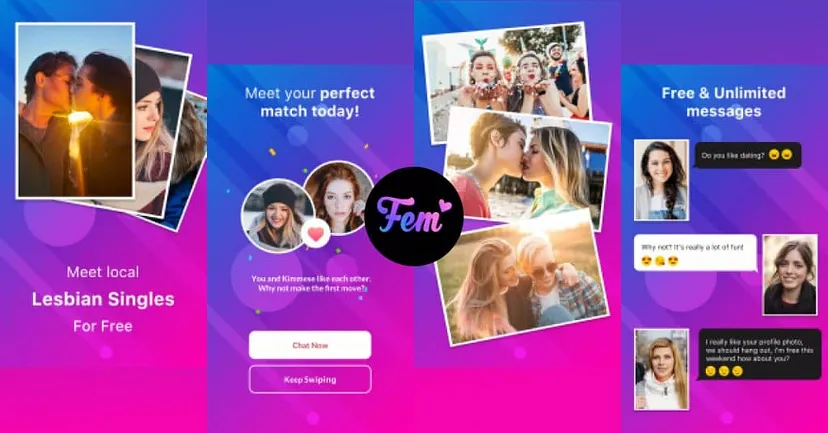Fem lesbian dating app