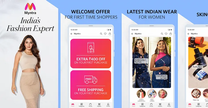 Online Shopping Apps in India-myntra