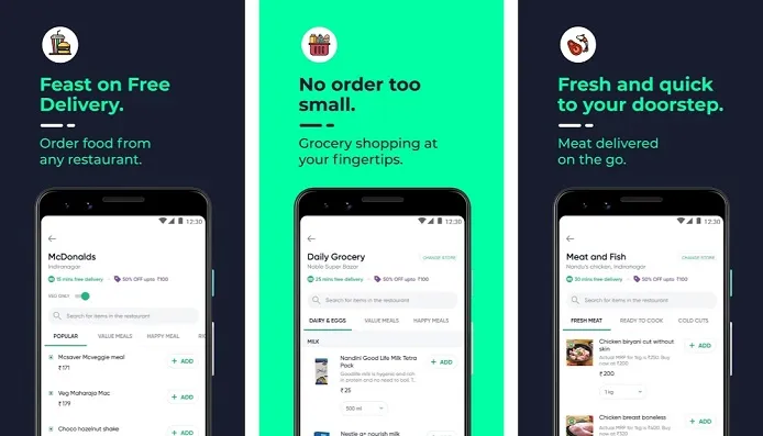 grocery delivery app dunzo