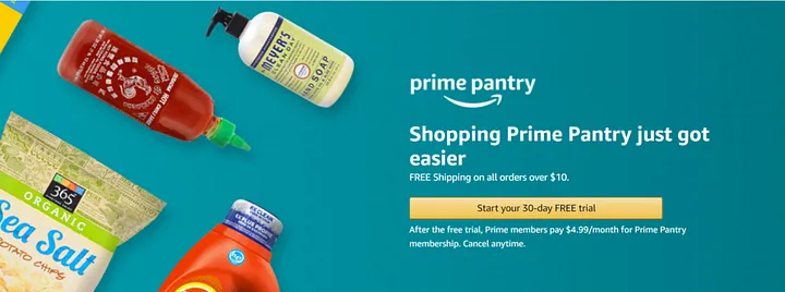 amazon prime pantry Grocery Delivery Apps In India