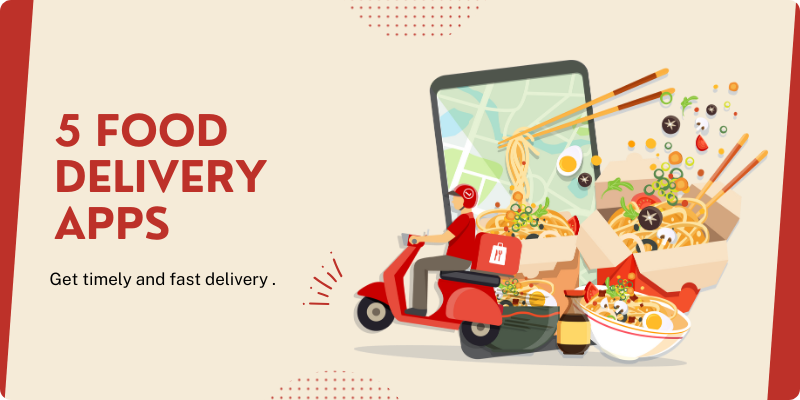 5 food delivery apps